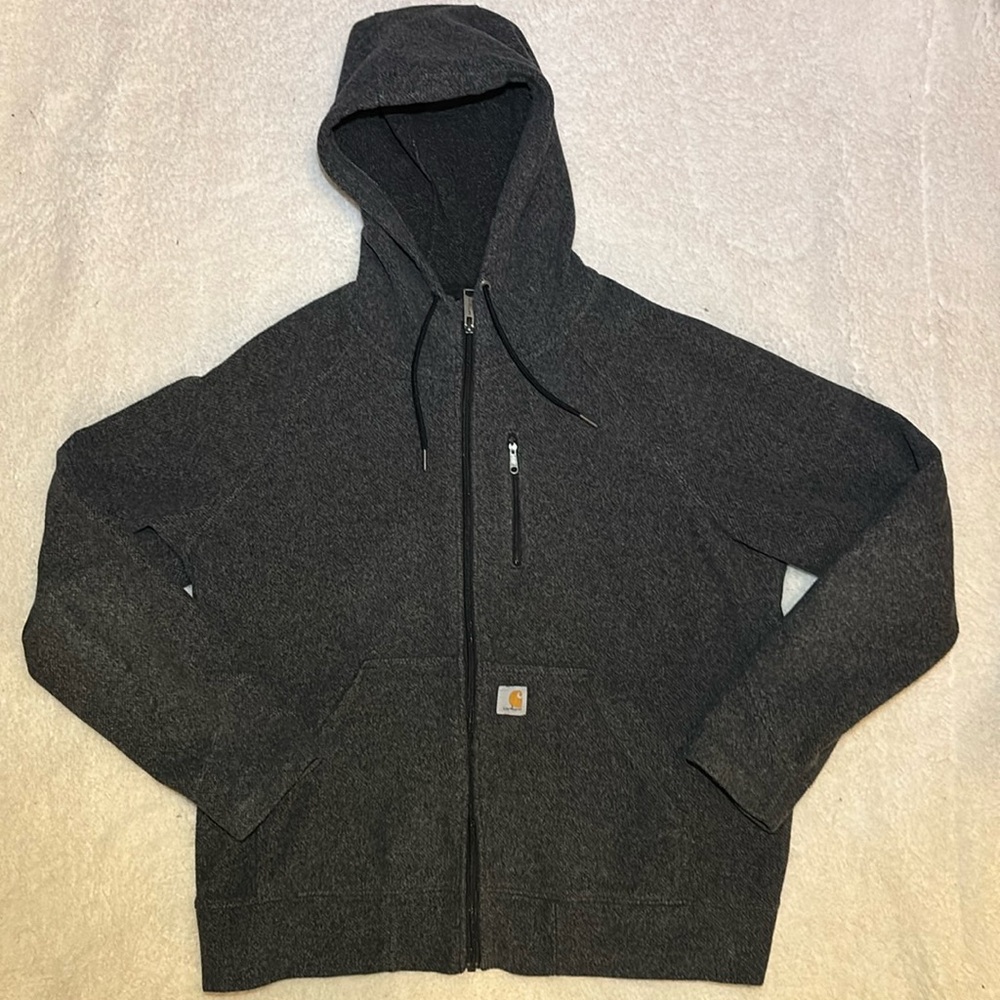 Carhartt Kentwood Sweater Jacket XL 16/18 Dark Gray